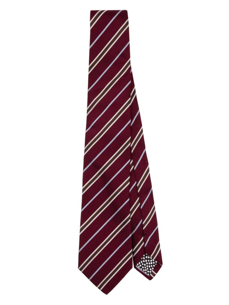 Paul Smith striped silk tie - Red von Paul Smith