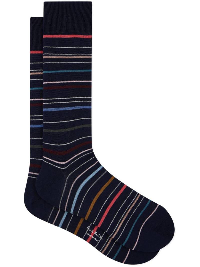 Paul Smith striped socks - Blue von Paul Smith