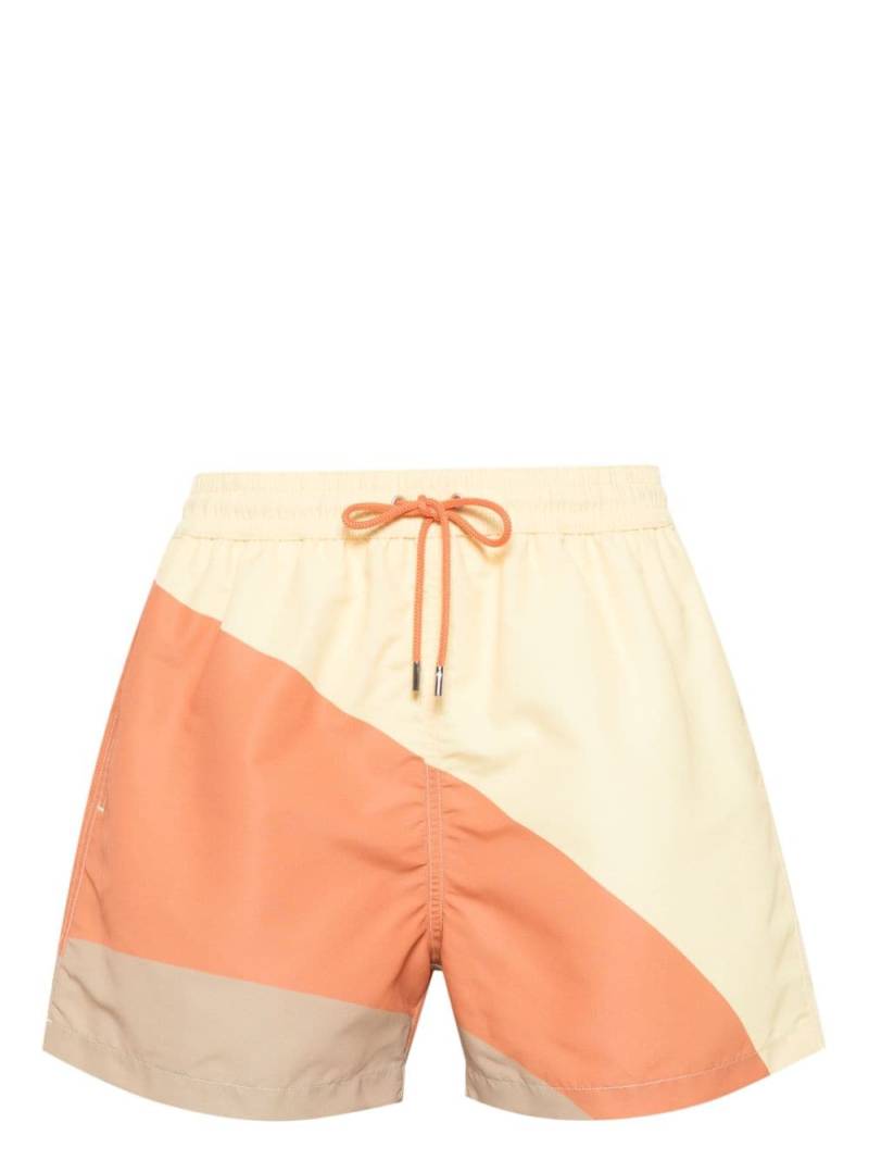 Paul Smith striped swim shorts - Yellow von Paul Smith