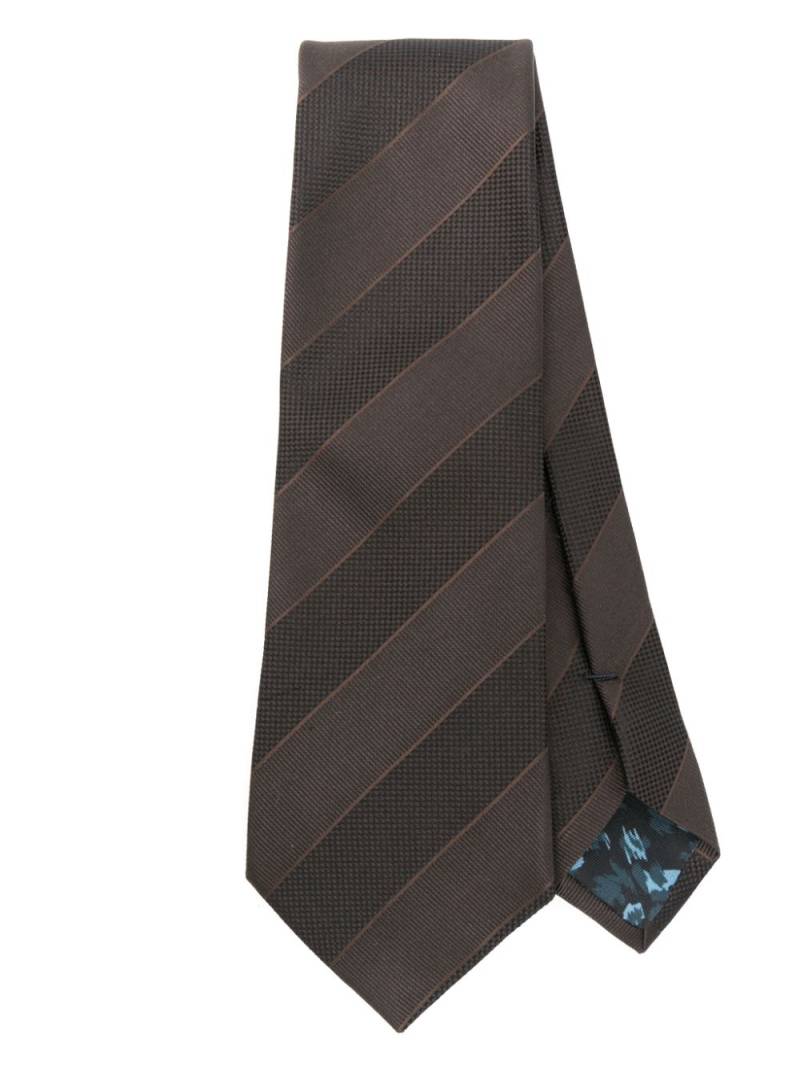 Paul Smith striped tie - Brown von Paul Smith