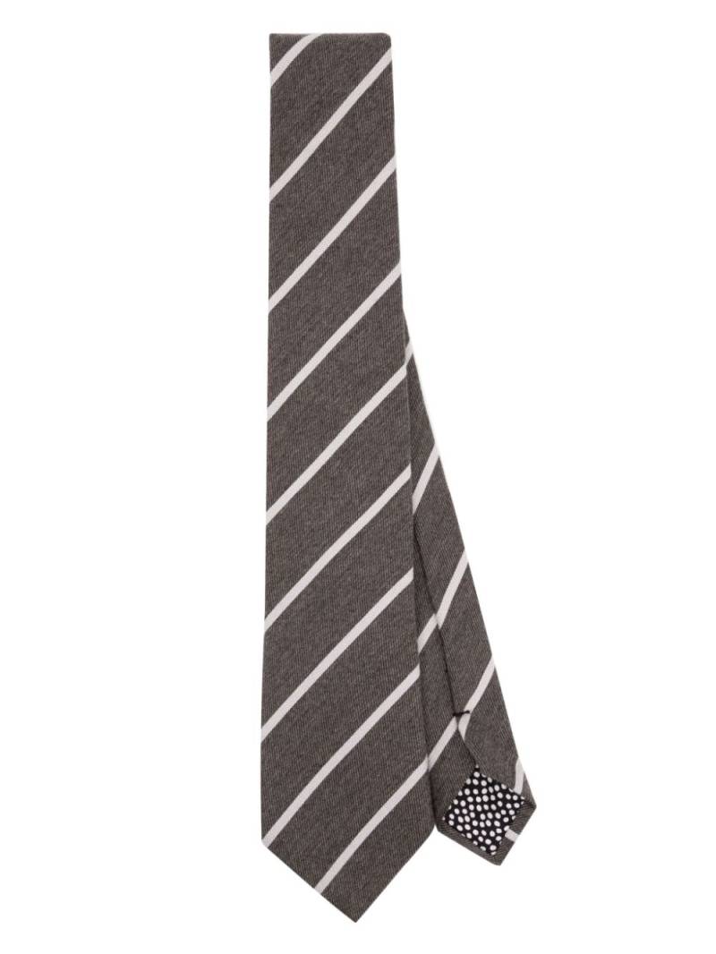 Paul Smith striped wool-blend tie - Brown von Paul Smith