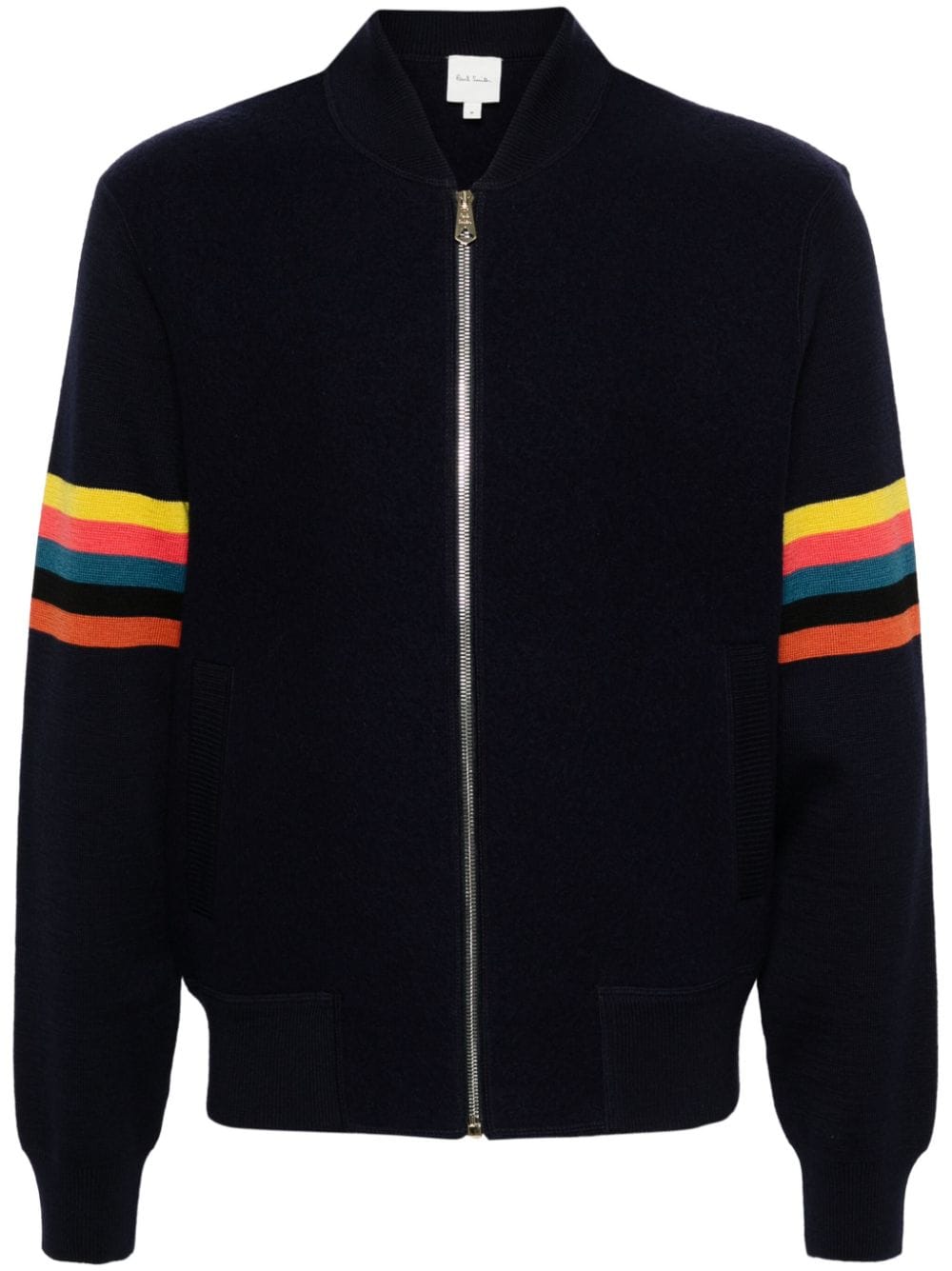 Paul Smith striped wool bomber jacket - Blue von Paul Smith