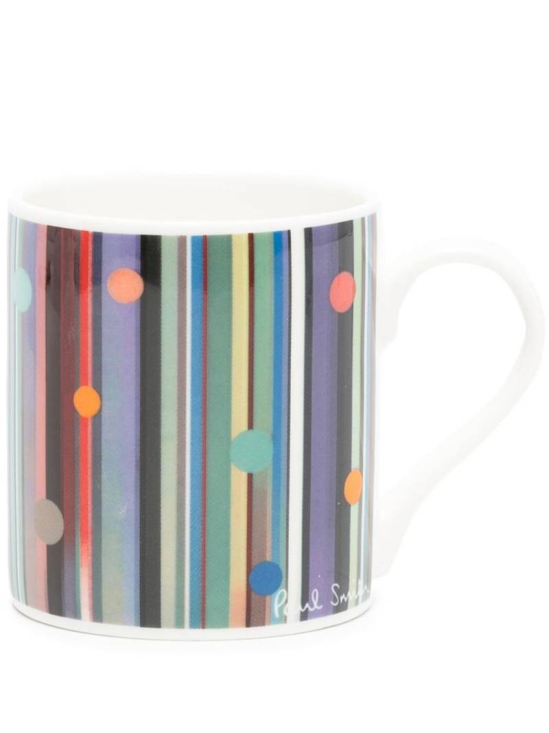 Paul Smith stripes and dots print mug - Multicolour von Paul Smith