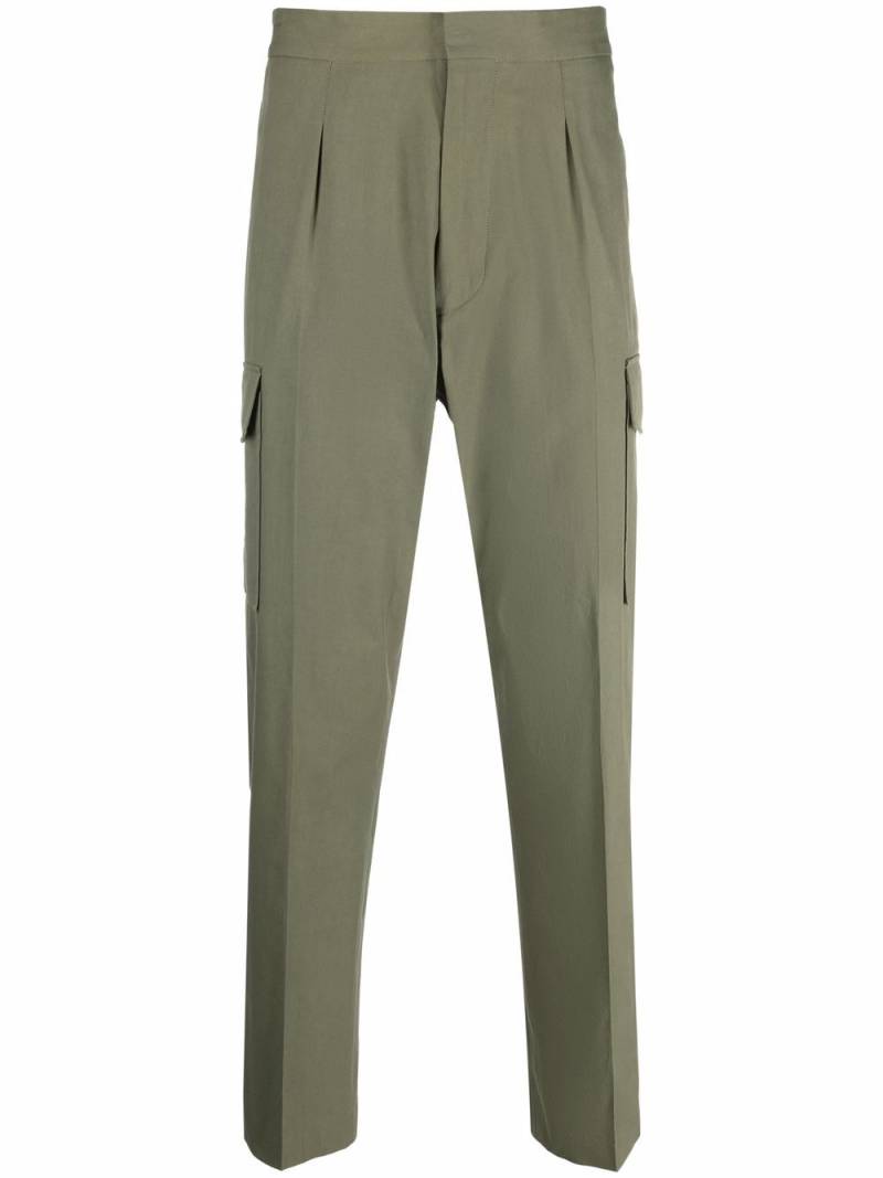 Paul Smith tapered organic-cotton cargo pants - Green von Paul Smith