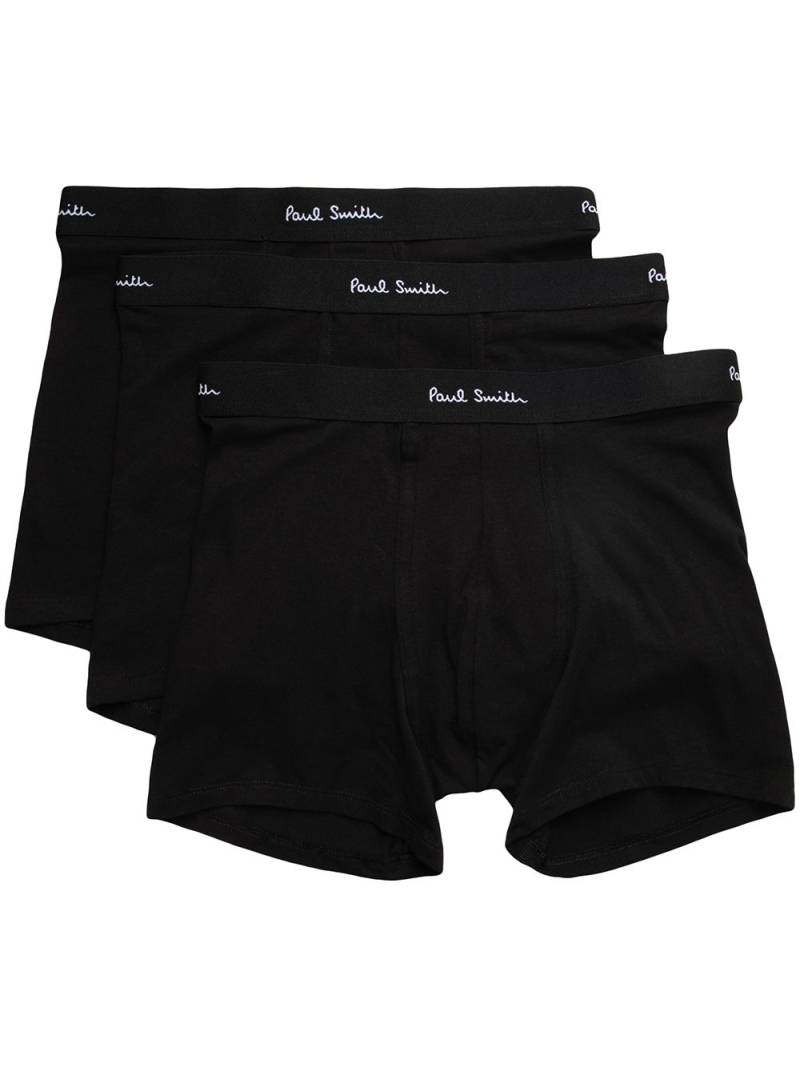 Paul Smith three-pack logo-waistband boxers - Black von Paul Smith