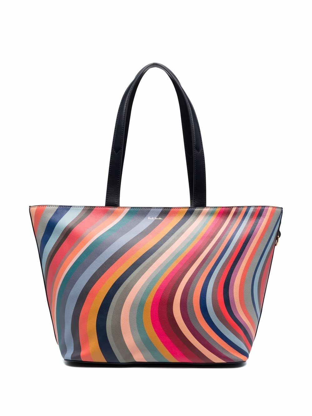 Paul Smith wave-print tote bag - Black von Paul Smith