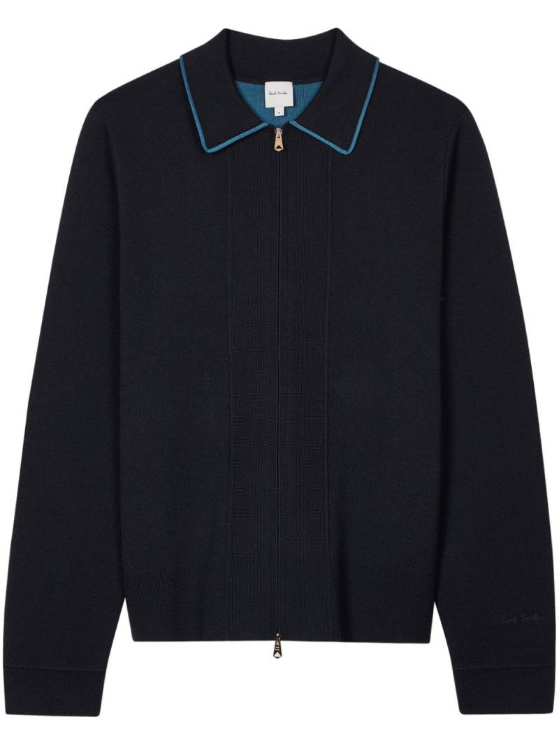 Paul Smith zip-up cardigan - Blue von Paul Smith