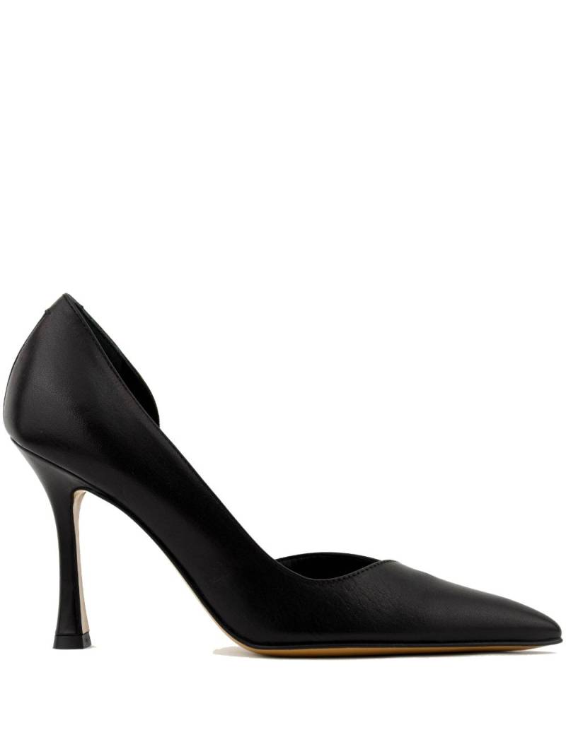 Paul Warmer 90mm D'orsay leather pumps - Black von Paul Warmer