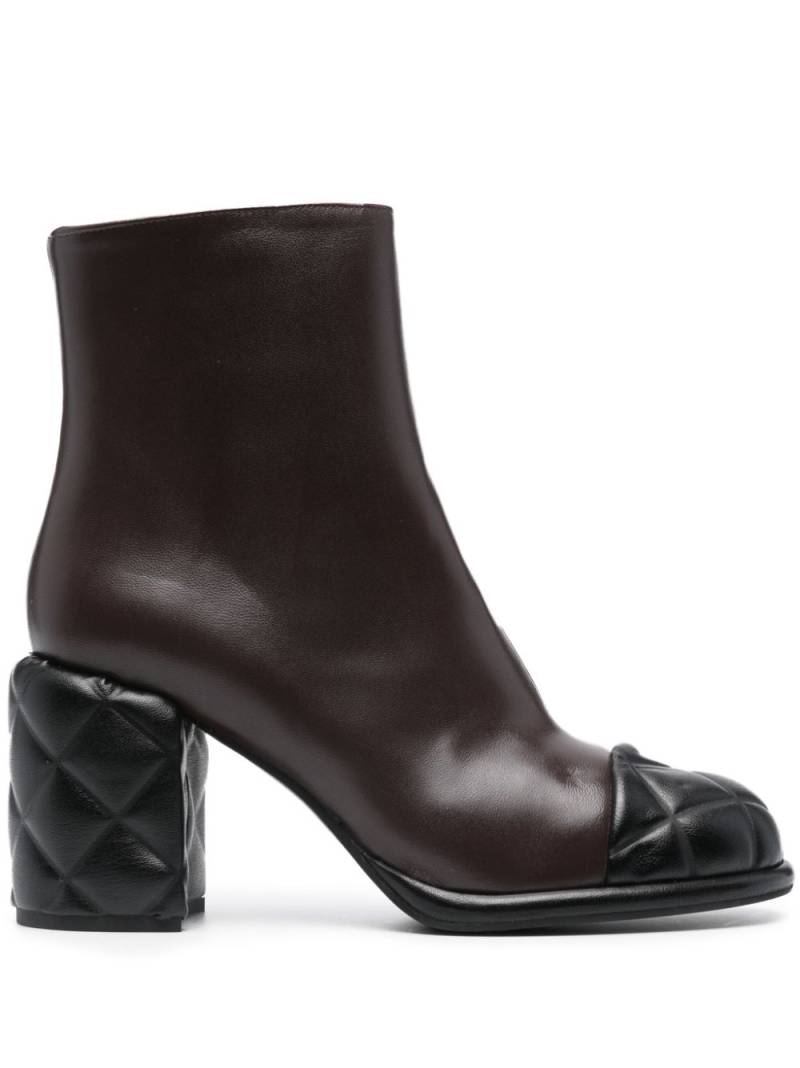 Paul Warmer Coco 85mm leather boots - Brown von Paul Warmer