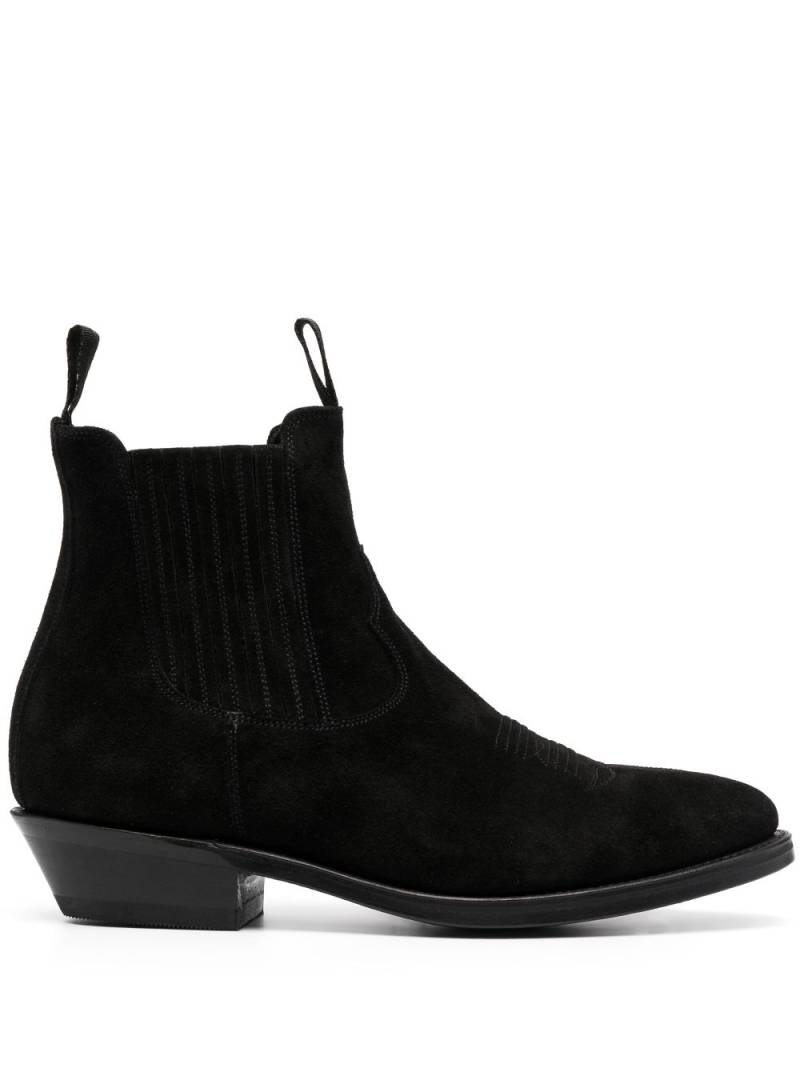 Paul Warmer ankle suede boots - Black von Paul Warmer