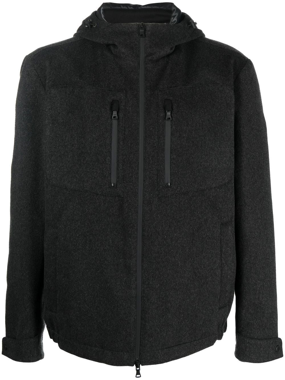 Paul & Shark cashmere zip-up jacket - Grey von Paul & Shark