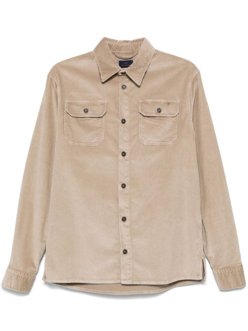 Paul & Shark corduroy shirt - Neutrals von Paul & Shark