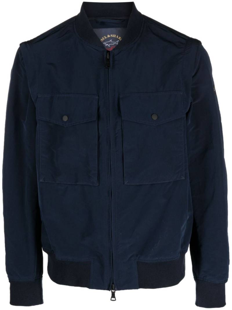 Paul & Shark flap-pocket zip-fastening bomber jacket - Blue von Paul & Shark