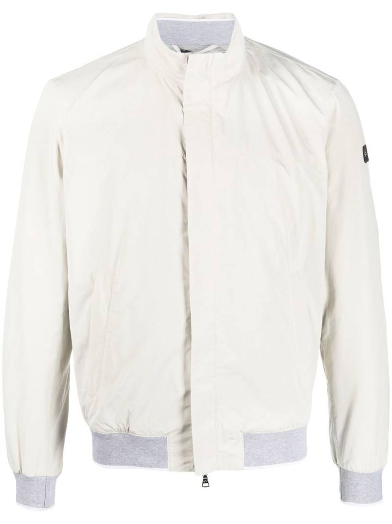 Paul & Shark high-neck zipped lightweight jacket - Neutrals von Paul & Shark