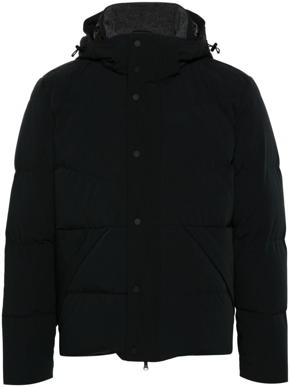 Paul & Shark hooded puffer jacket - Black von Paul & Shark