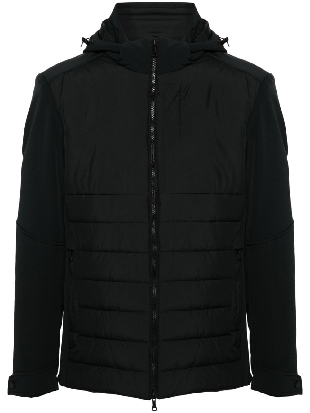 Paul & Shark hooded quilted jacket - Black von Paul & Shark