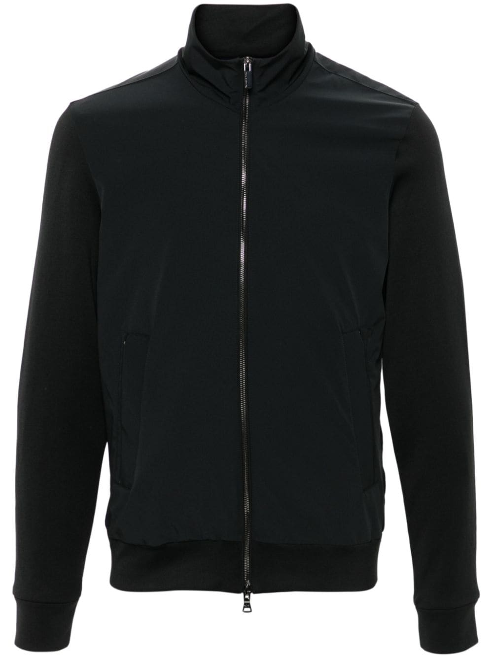 Paul & Shark hybrid zipped jacket - Black von Paul & Shark