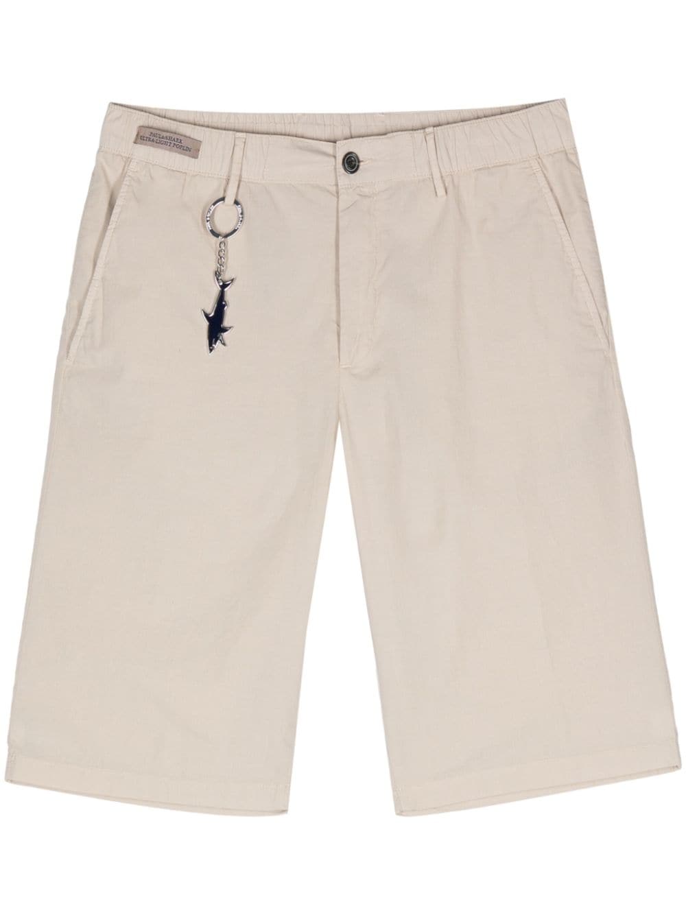 Paul & Shark keyring-attachment cotton shorts - Neutrals von Paul & Shark