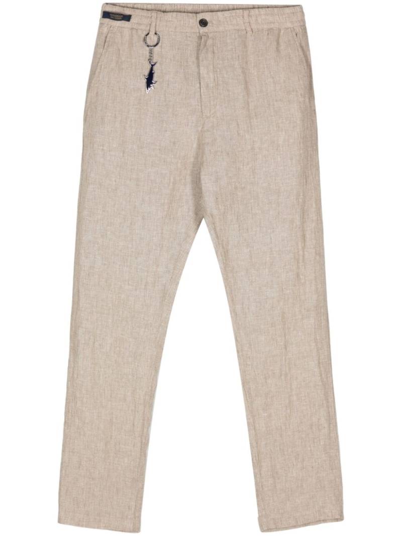 Paul & Shark linen chino trousers - Neutrals von Paul & Shark