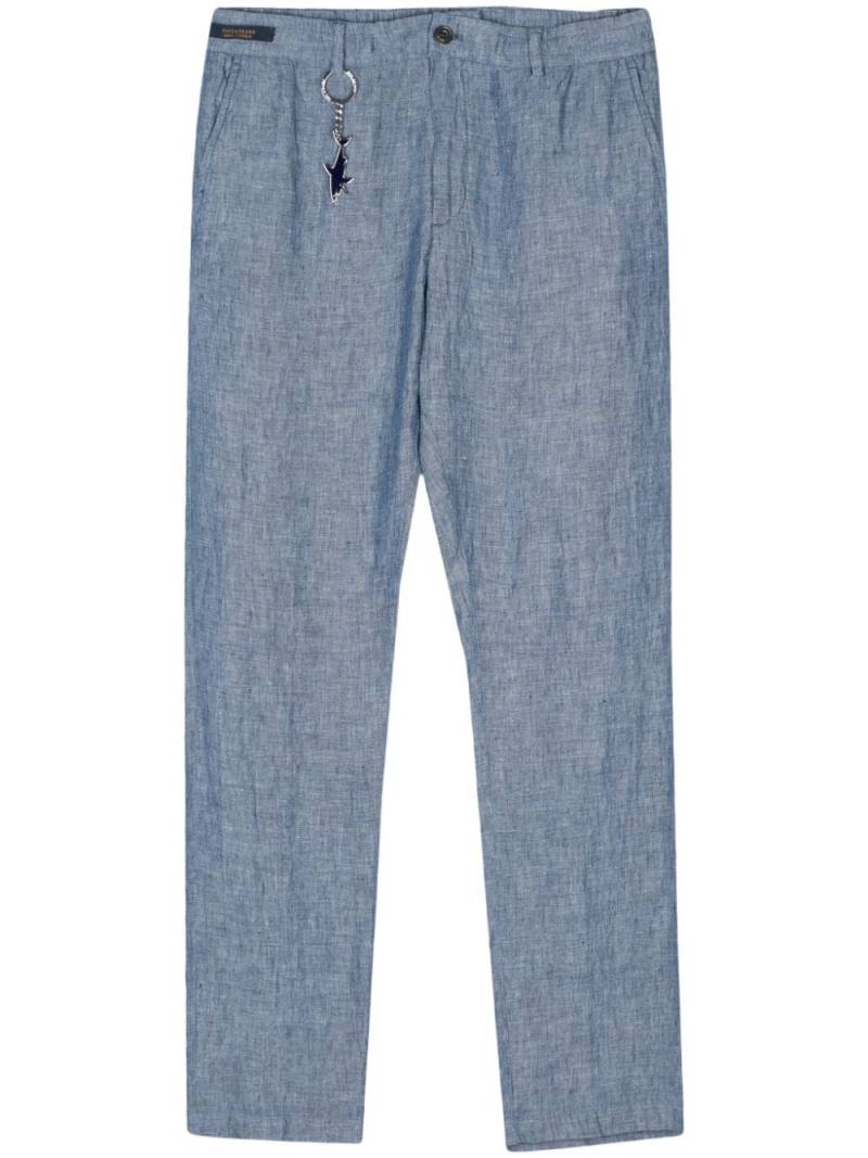 Paul & Shark linen chino trousers - Blue von Paul & Shark