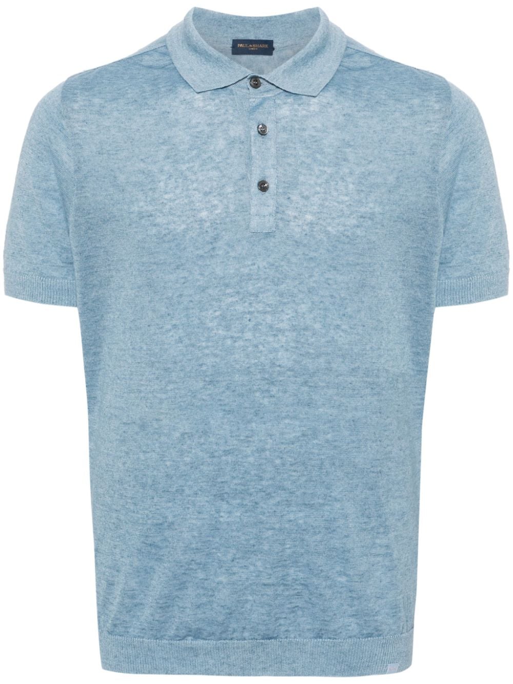 Paul & Shark linen polo shirt - Blue von Paul & Shark