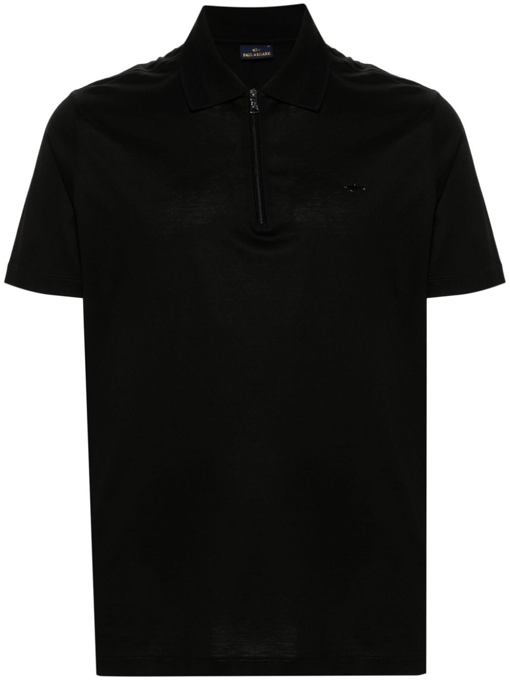 Paul & Shark logo-appliqué polo shirt - Black von Paul & Shark