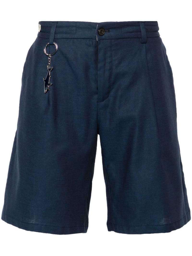 Paul & Shark logo-charm chino shorts - Blue von Paul & Shark