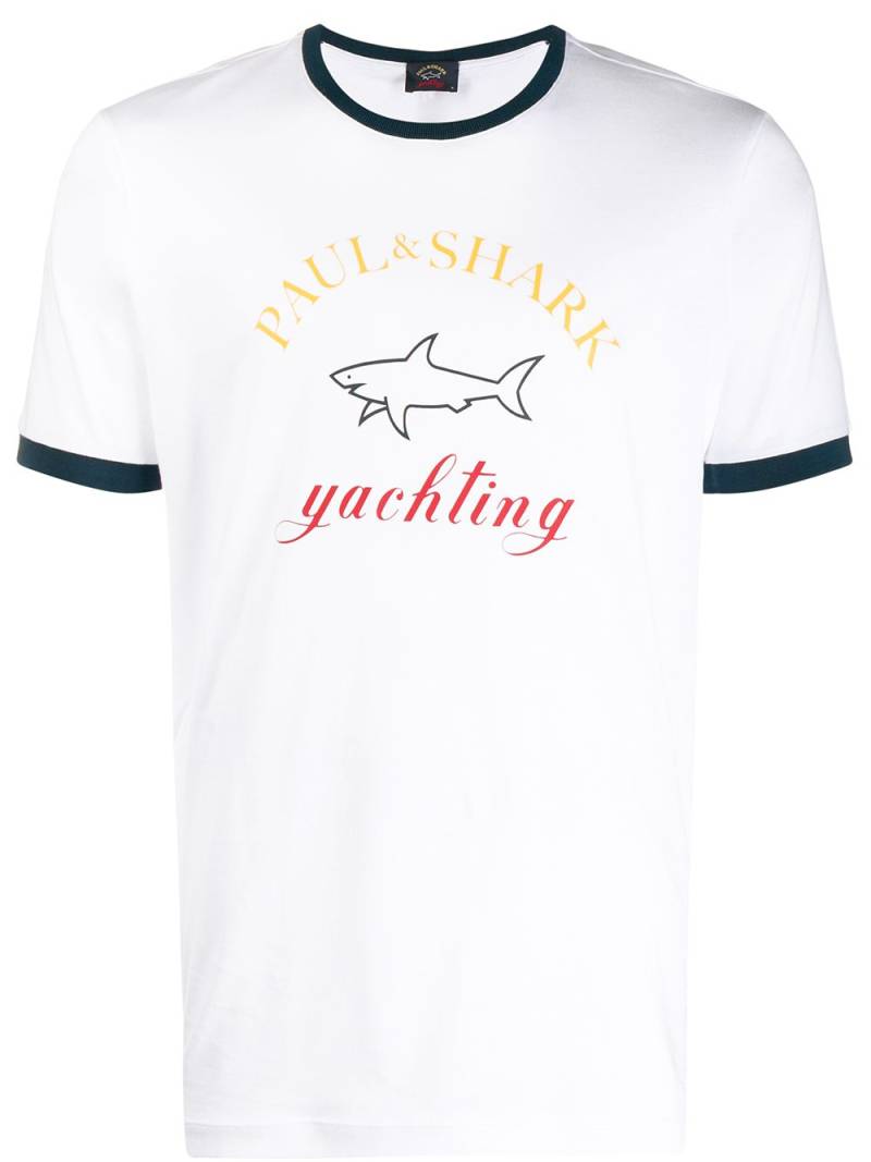 Paul & Shark logo motif T-shirt - White von Paul & Shark