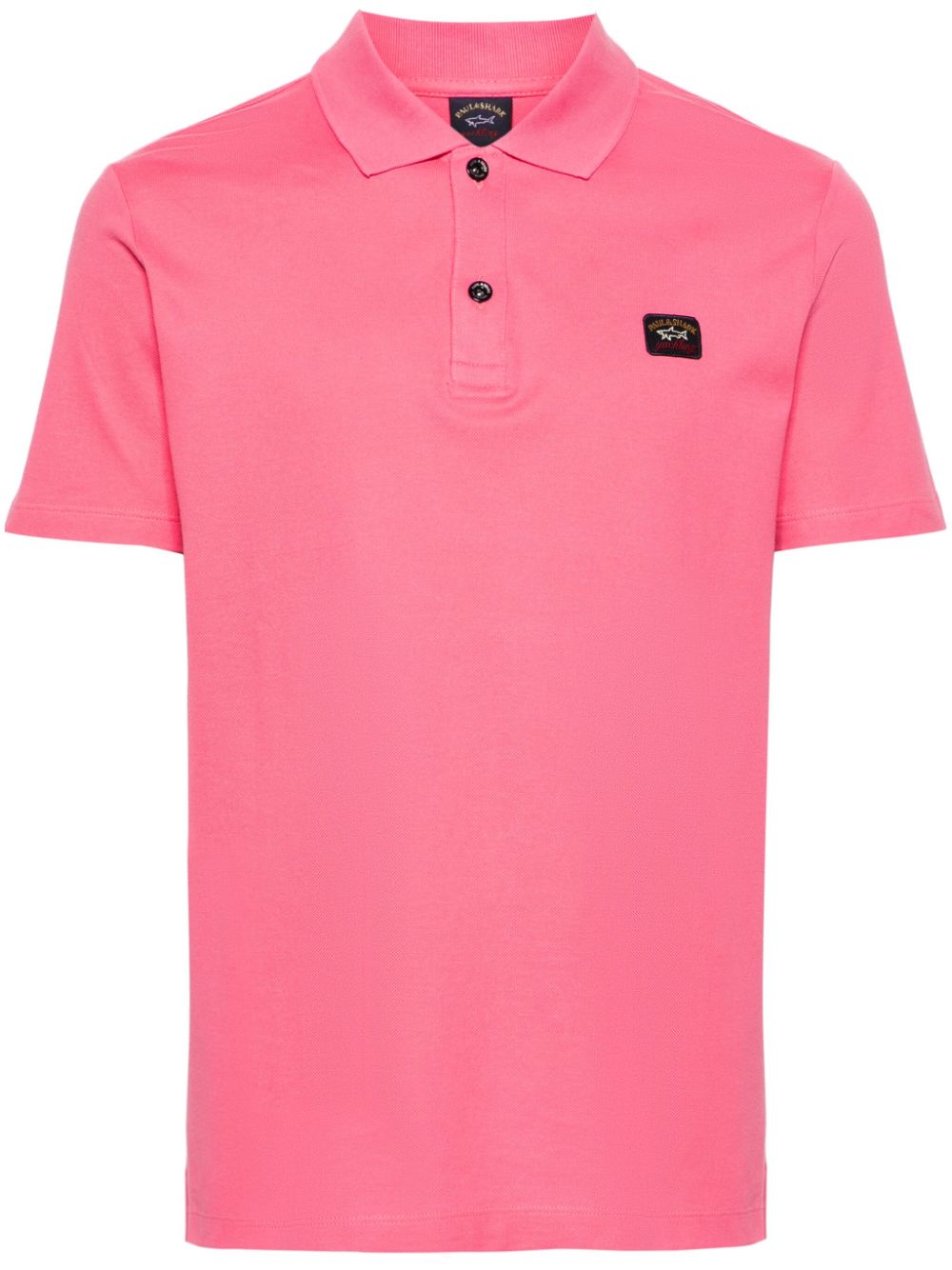 Paul & Shark logo-patch cotton polo shirt - Pink von Paul & Shark