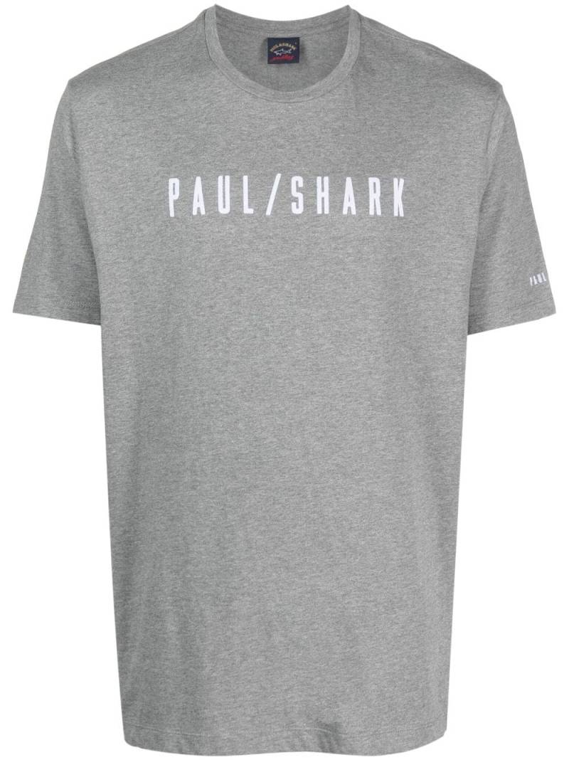 Paul & Shark logo-print cotton T-shirt - Grey von Paul & Shark