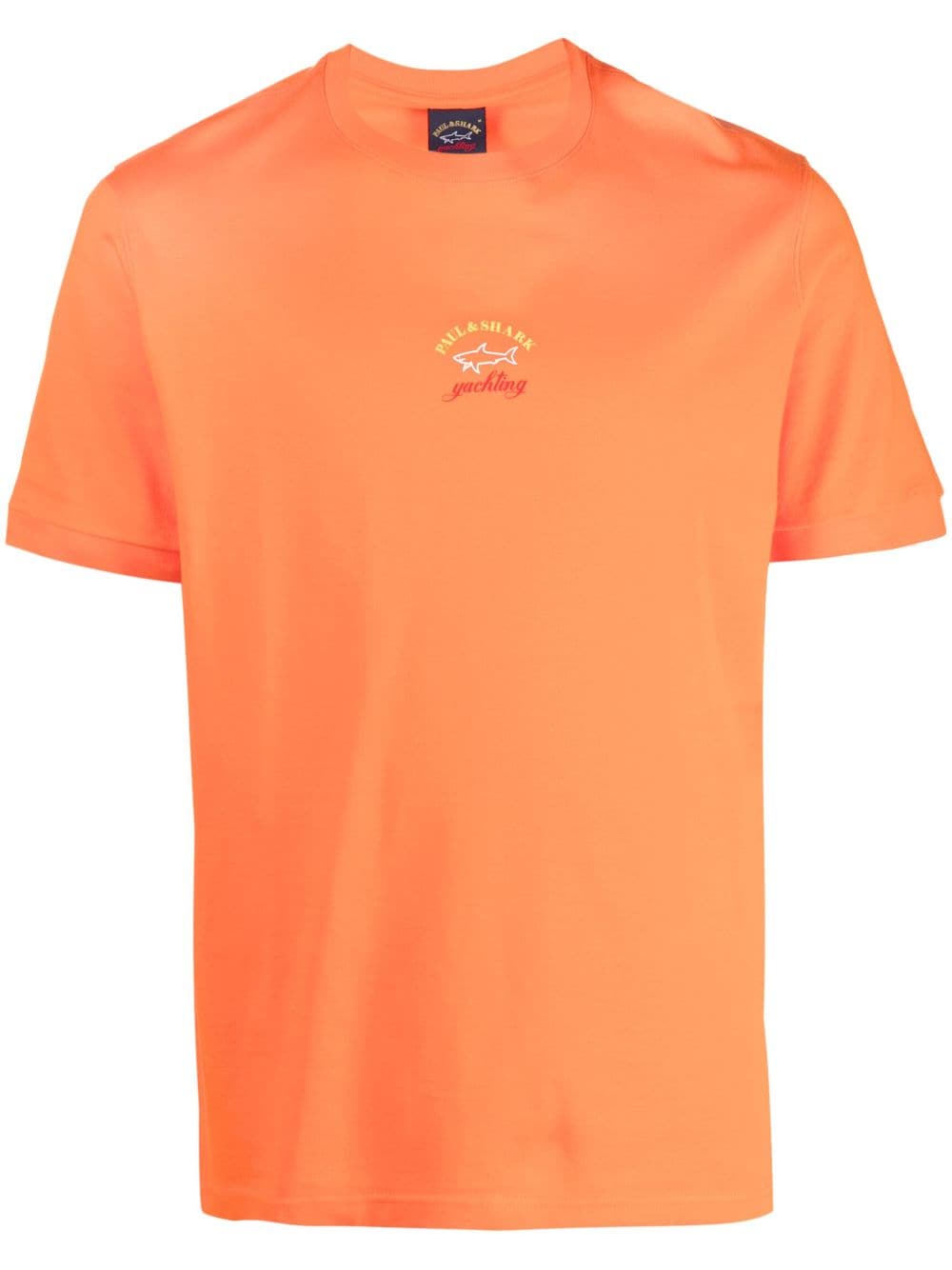 Paul & Shark logo-print cotton T-shirt - Orange von Paul & Shark