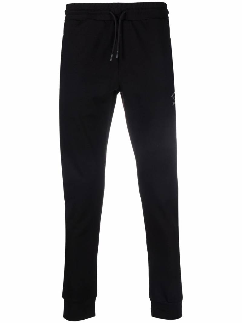 Paul & Shark logo-print skinny track pants - Black von Paul & Shark