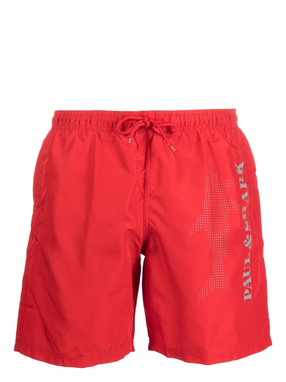 Paul & Shark logo-print swim shorts - Red von Paul & Shark