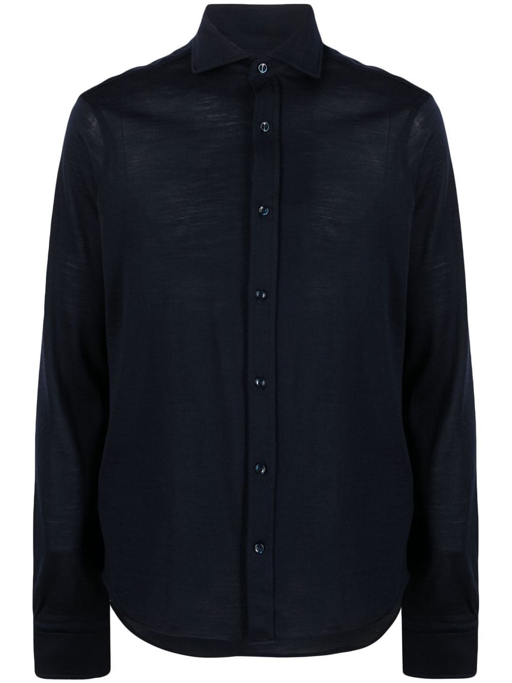 Paul & Shark long-sleeve jersey wool shirt - Blue von Paul & Shark