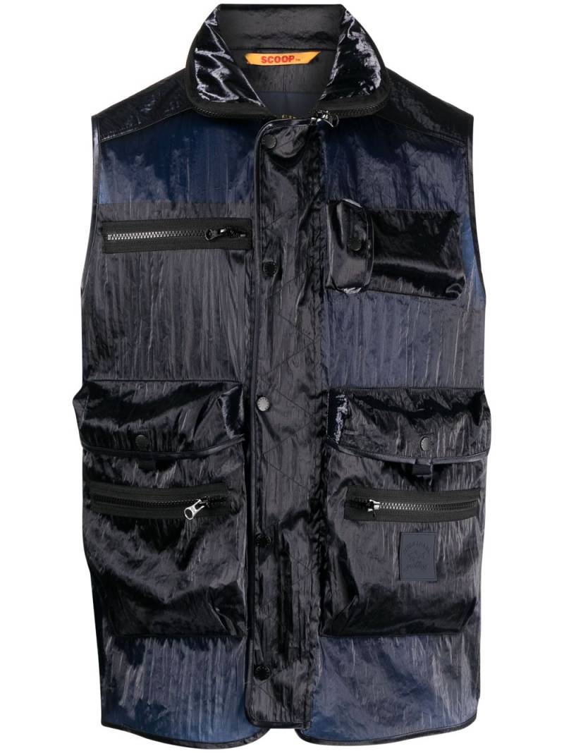 Paul & Shark multi-pocket design gilet - Blue von Paul & Shark