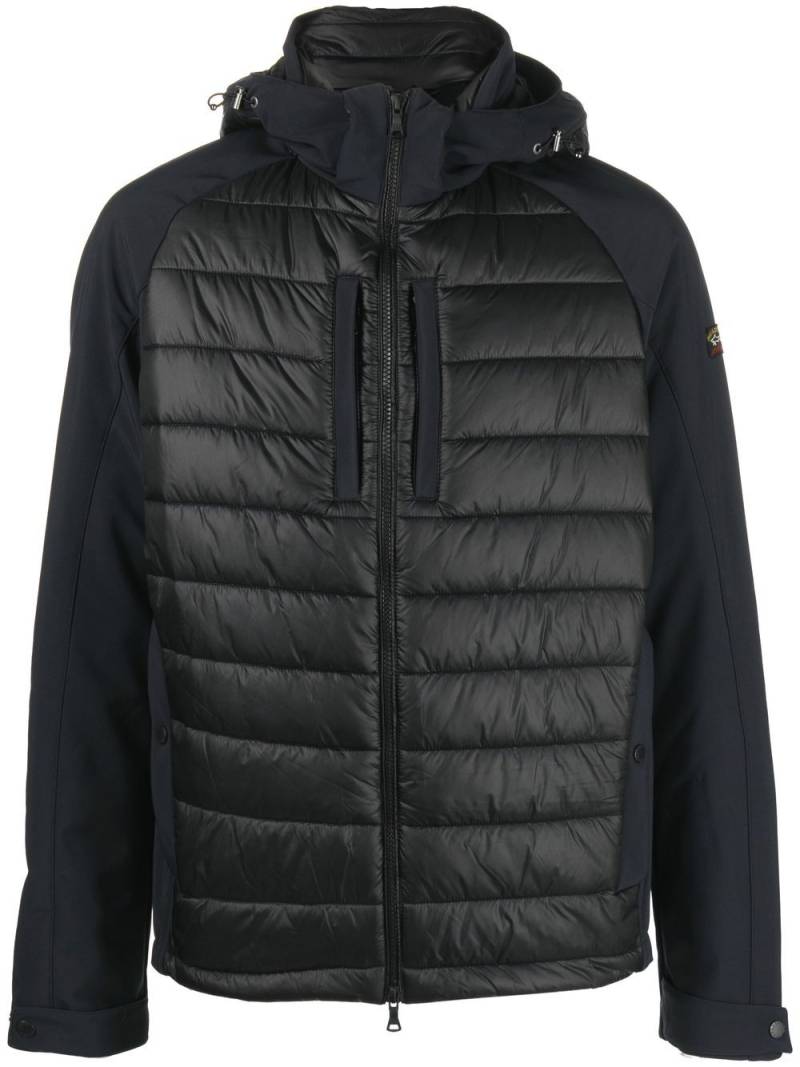 Paul & Shark padded detachable-hood jacket - Black von Paul & Shark