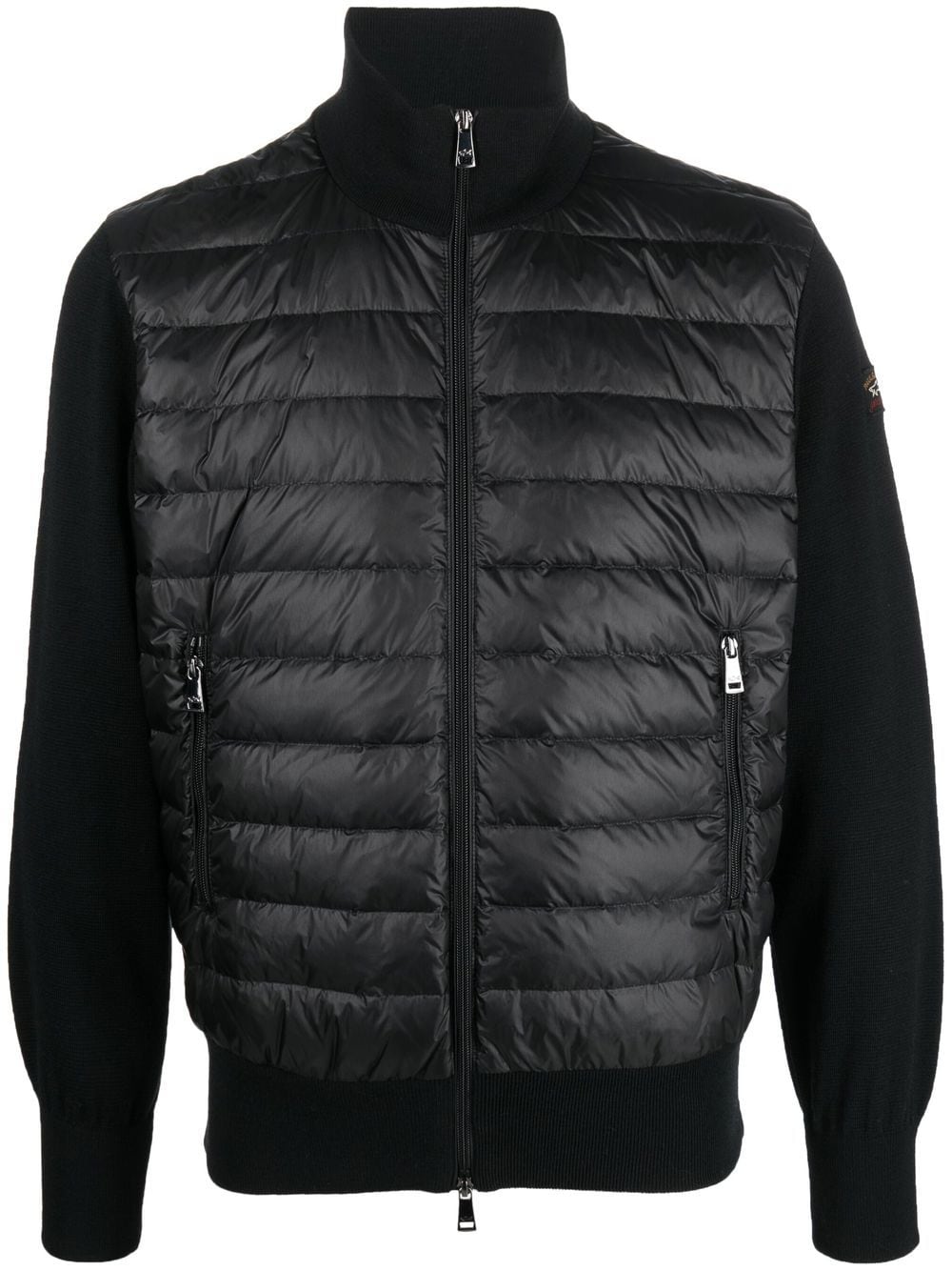 Paul & Shark padded-panel knitted jacket - Black von Paul & Shark