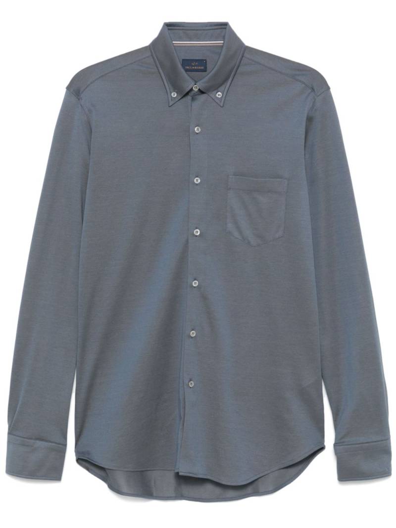 Paul & Shark piqué cotton Shirt - Blue von Paul & Shark