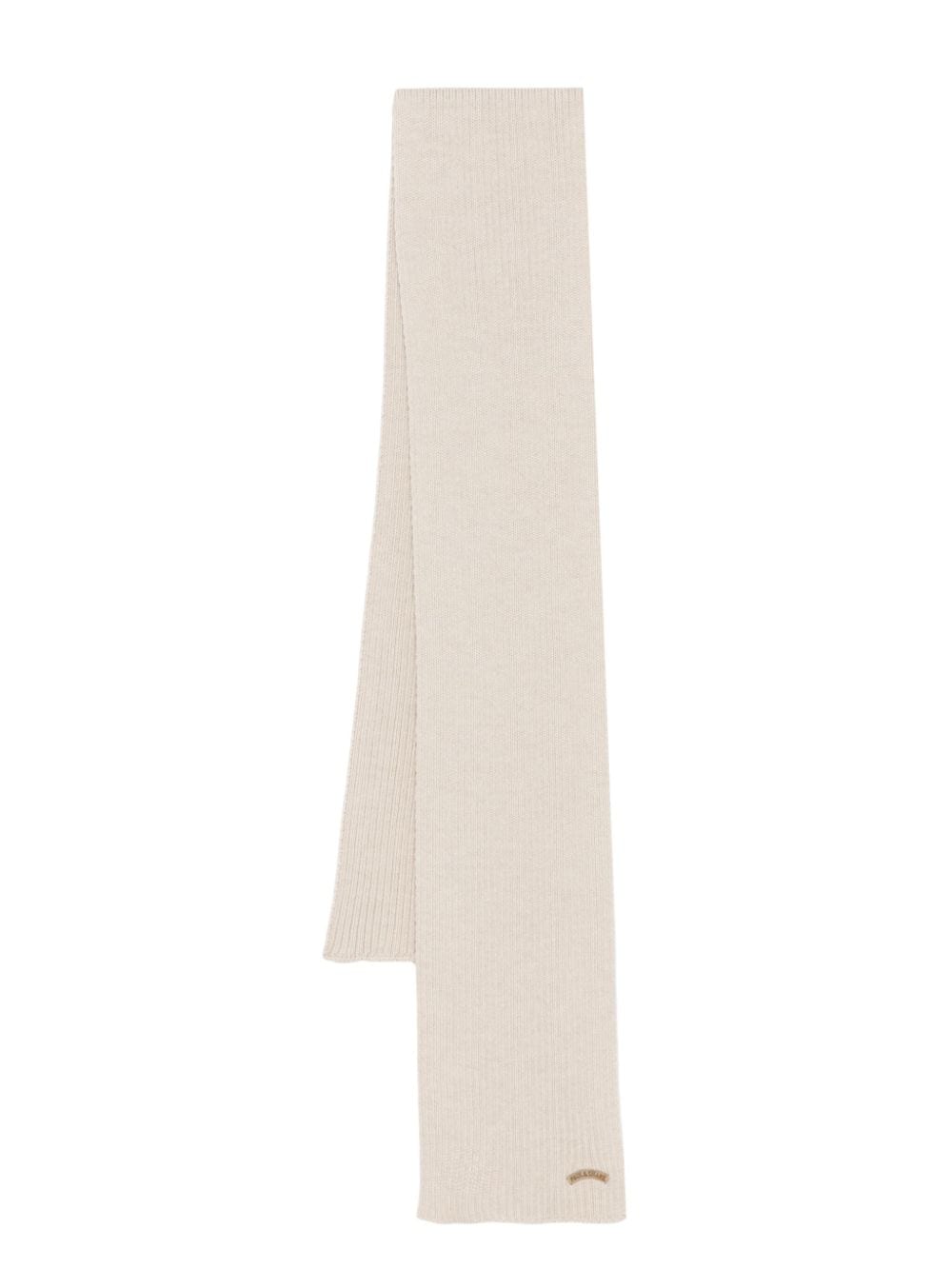 Paul & Shark ribbed-knit scarf - Neutrals von Paul & Shark