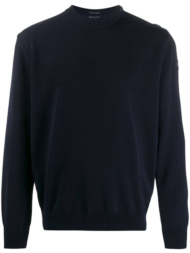 Paul & Shark round neck sweater - Blue von Paul & Shark