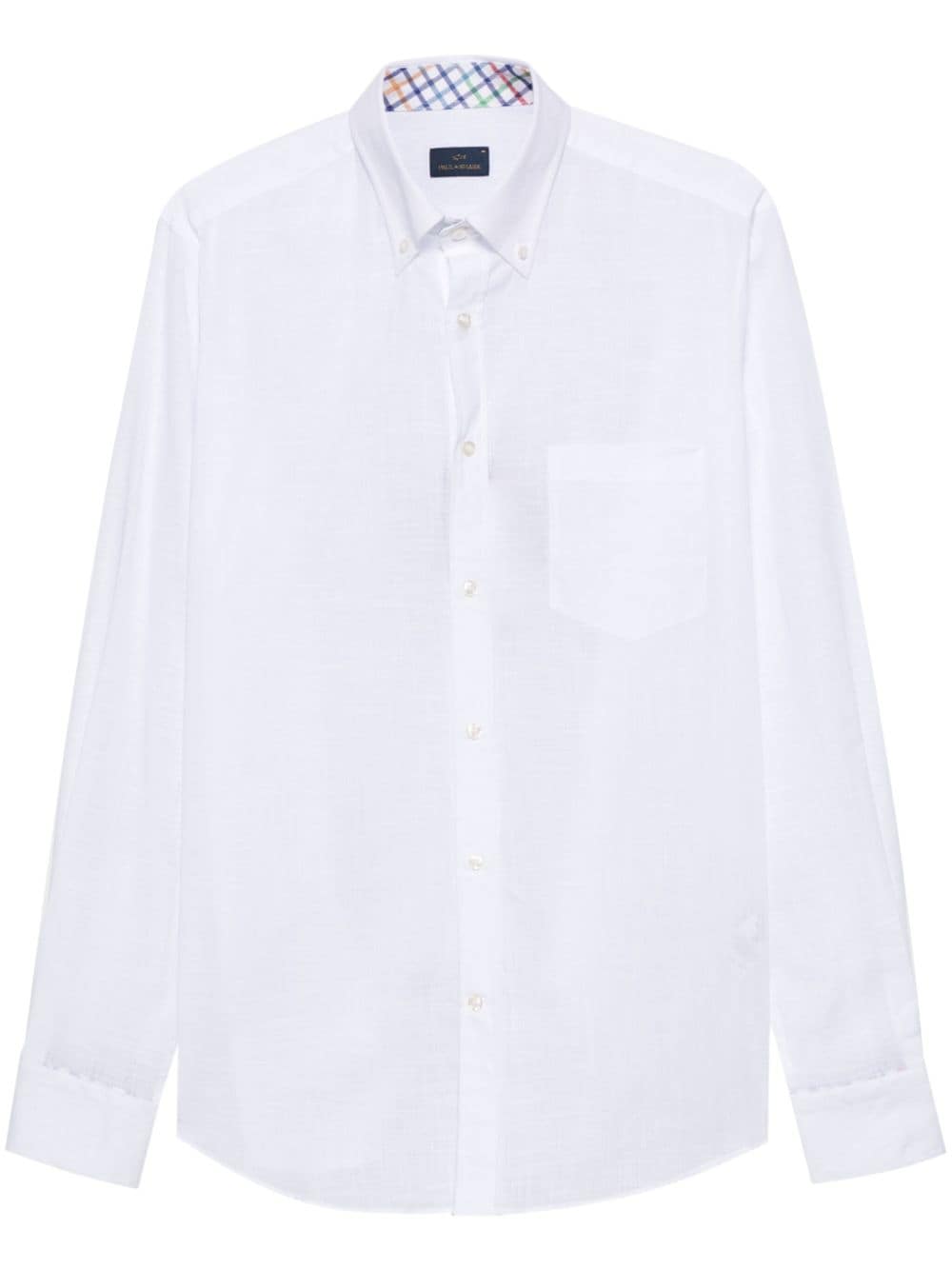 Paul & Shark slub-textured cotton shirt - White von Paul & Shark