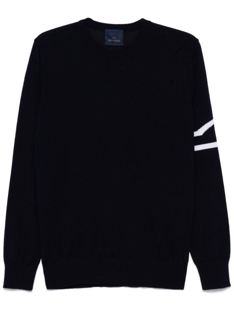 Paul & Shark stripe-detail sweater - Blue von Paul & Shark