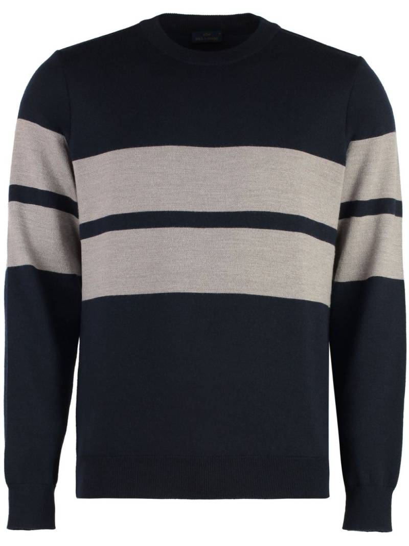 Paul & Shark striped wool sweater - Blue von Paul & Shark