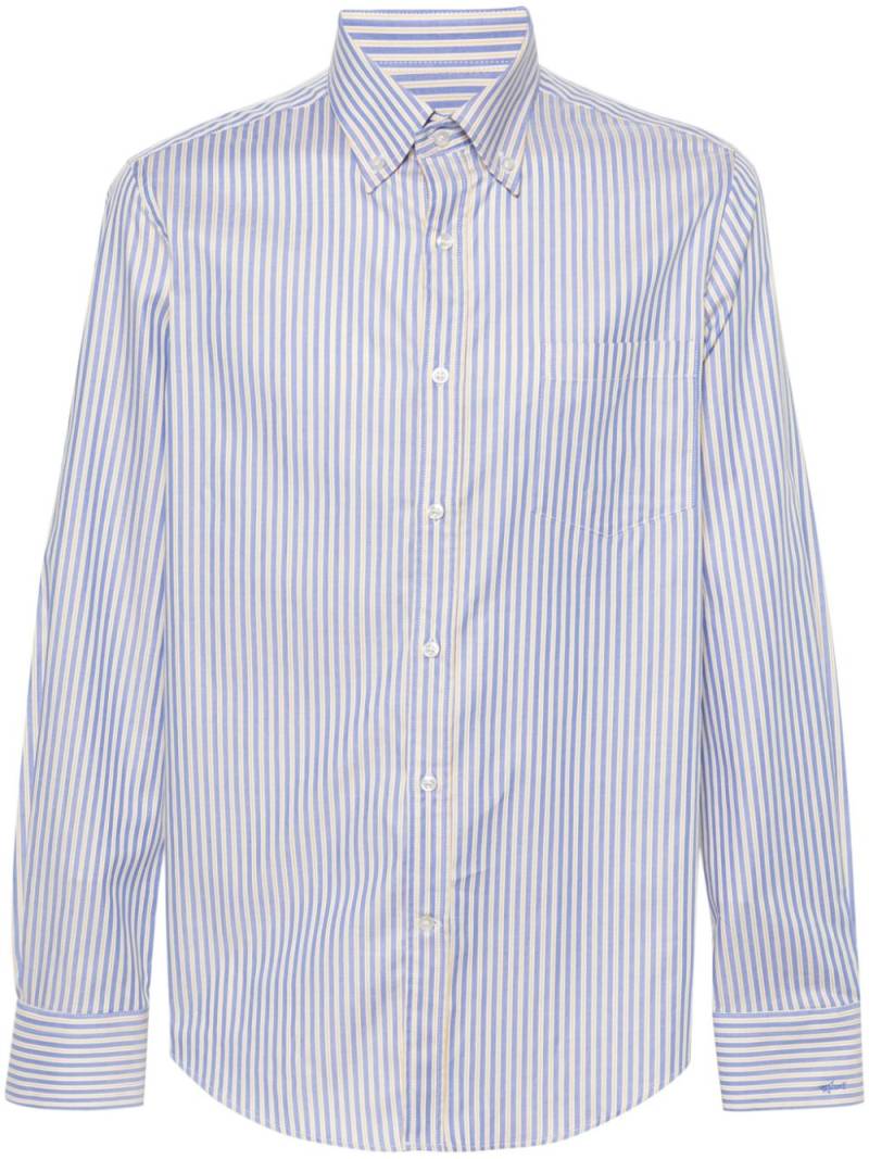 Paul & Shark stripped cotton shirt - Blue von Paul & Shark