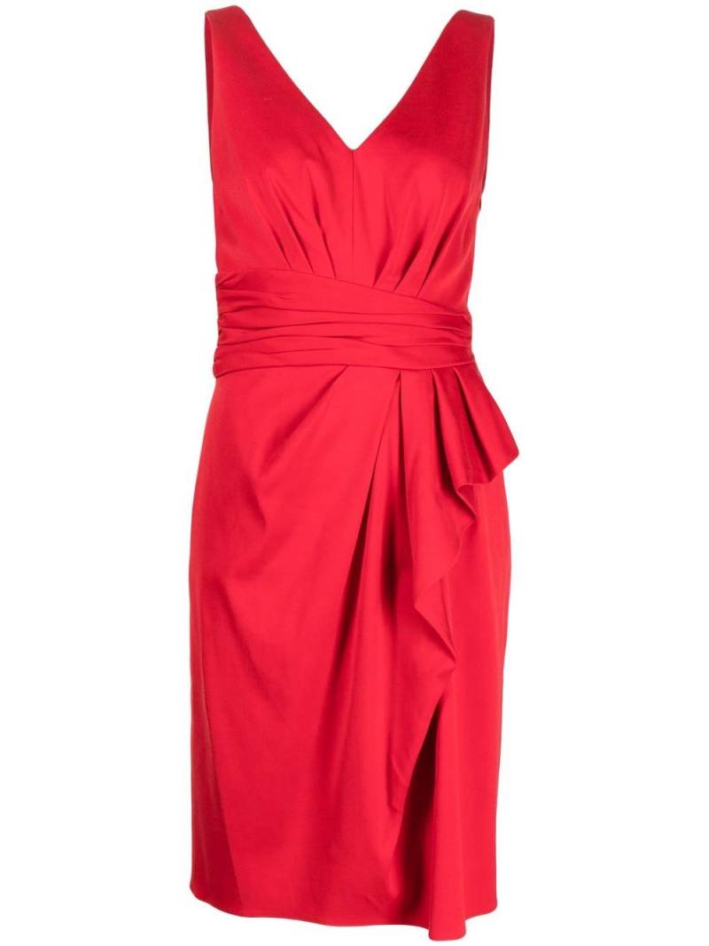 Paule Ka Ottoman asymmetric midi dress - Red von Paule Ka