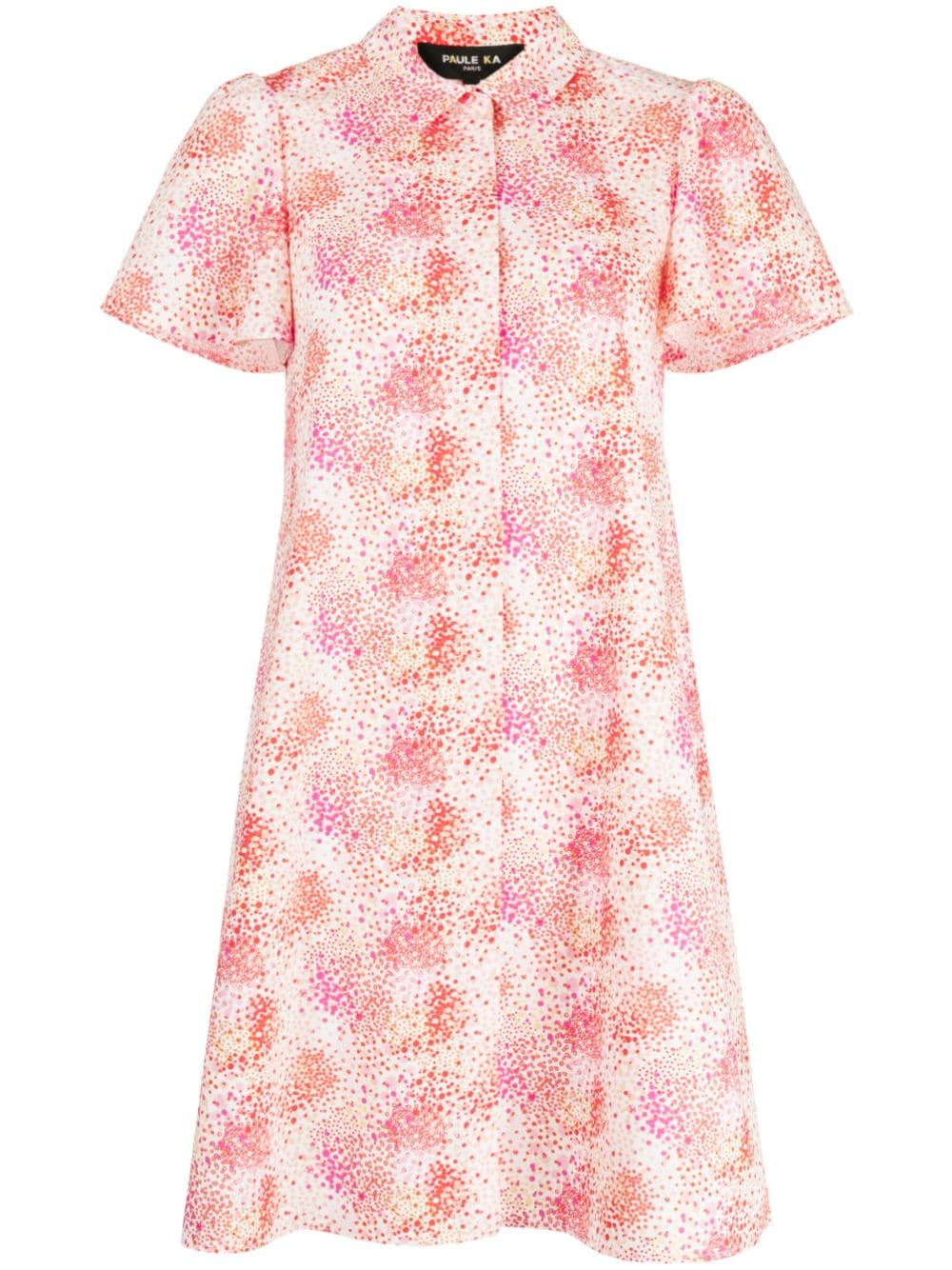 Paule Ka abstract-print shirt dress - Red von Paule Ka