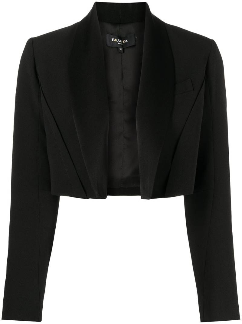 Paule Ka bolero-style cropped jacket - Black von Paule Ka