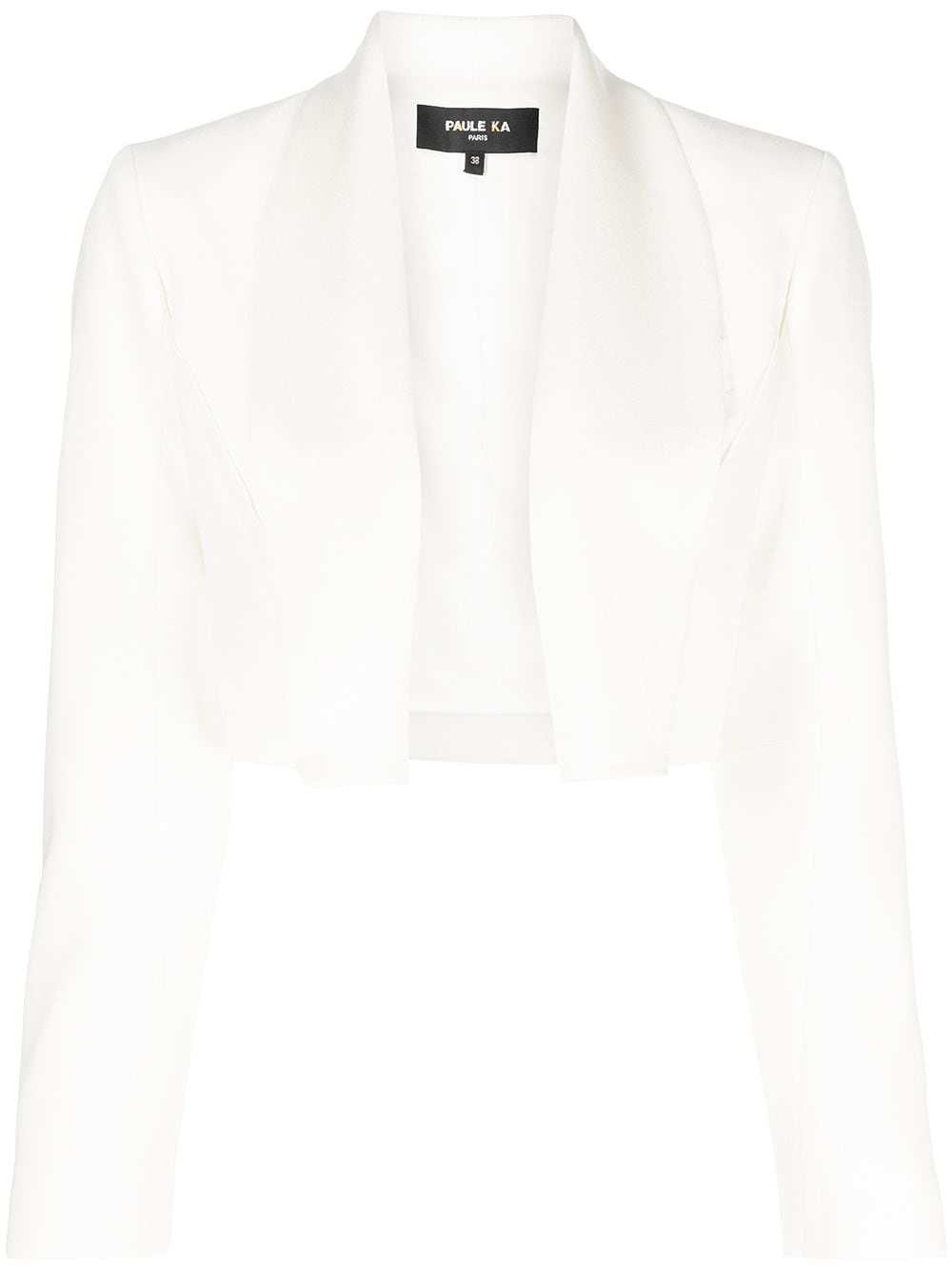 Paule Ka bolero-style cropped jacket - White von Paule Ka
