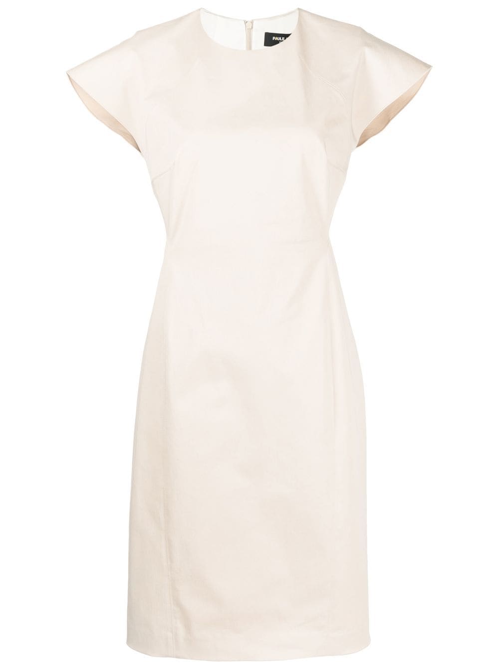 Paule Ka cap-sleeve midi dress - Neutrals von Paule Ka