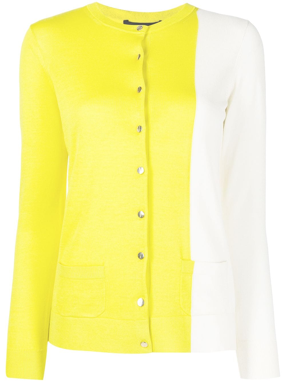 Paule Ka colour-block fine-knit cardigan - Yellow von Paule Ka